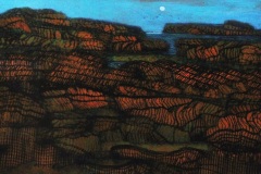 Juvenal-Sanso_Formidable-and-Vast_13.25-x-24.5_Acrylic-on-Paper_Circa-1980_s